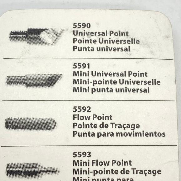 Lot of 2 Walnut Hollow Creative Points Wood Burning Tips 5591 Point 5595 Texture - Picture 4 of 8